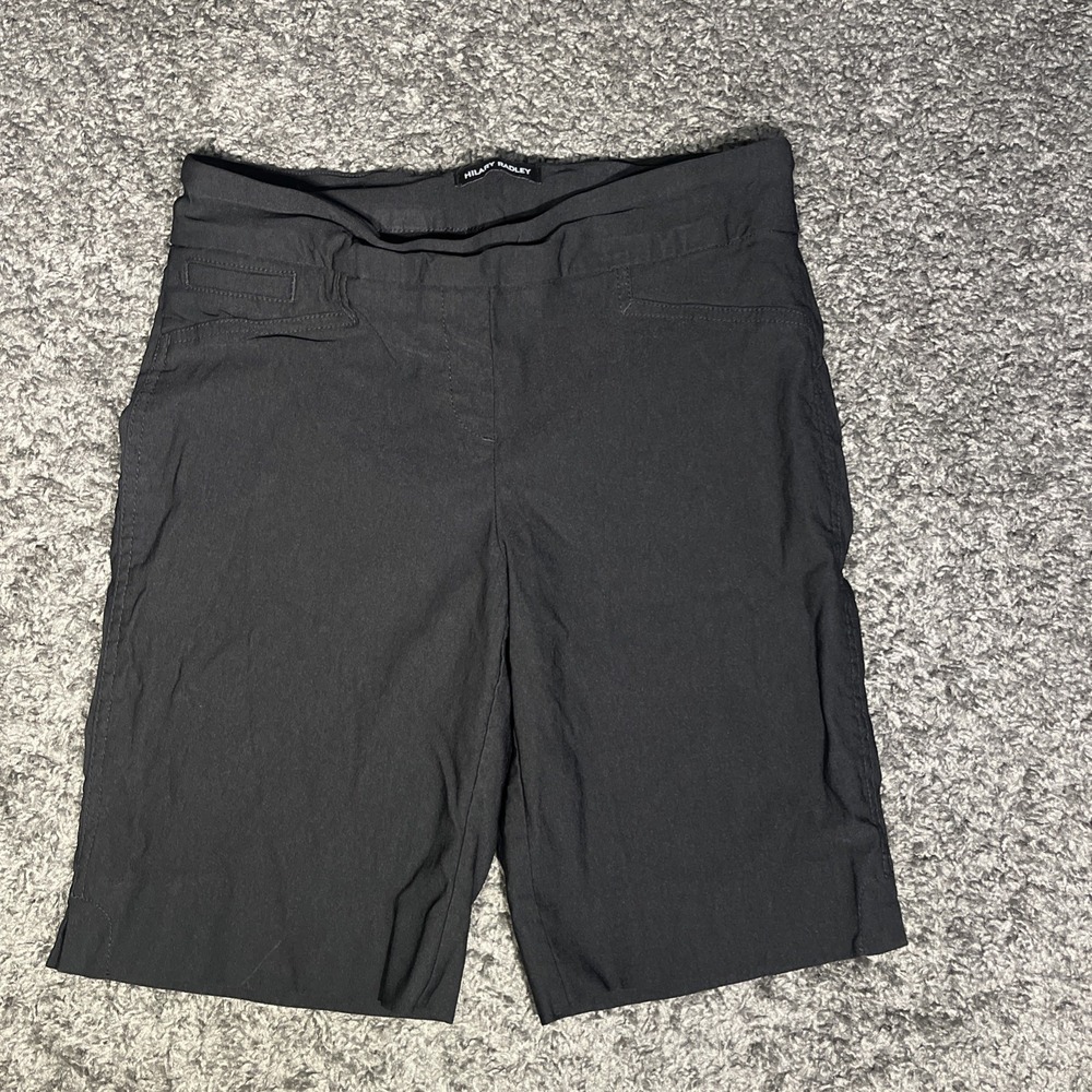 HILLARY‎ RADLEY WOMENS PULL ON BERMUDA SHORTS BLACK M